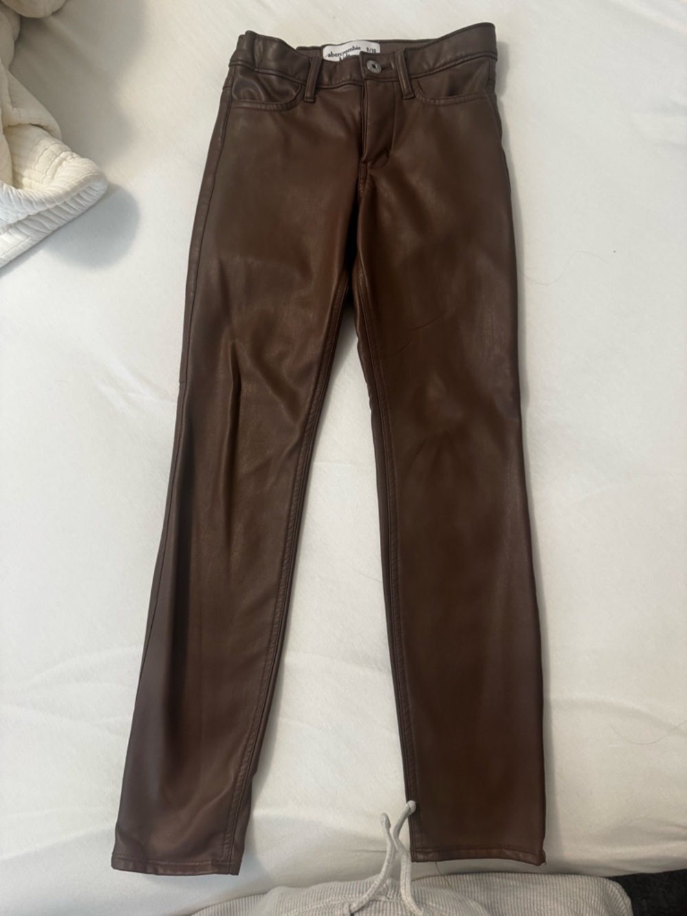 Girls A&F Faux Leather Pants